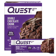 Quest Nutrition Double Chocolate Chunk Protein Bars, 20g Protein, 4g Net Carb, Gluten Free, Keto Friendly, 4 Count