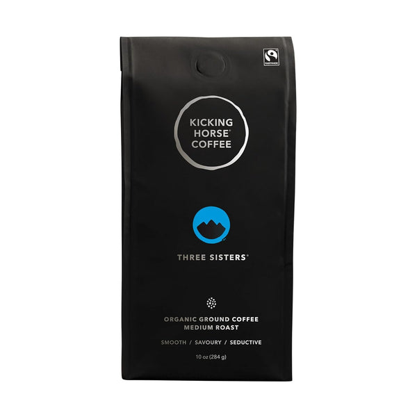 Kicking Horse Coffee, Kick Ass, Dark Roast, Ground, 10 Oz - Certified Organic, Fairtrade, Kosher Coffee