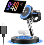 2026 3 in 1 apple charging station with magsafe for iphone 17 16 15 and airpods wireless charger