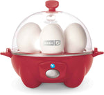 DASH Rapid Egg Cooker: 6 Egg Capacity Electric Egg Cooker for Hard Boiled Eggs, Poached Eggs, Scrambled Eggs, or Omelets with Auto Shut Off Feature - Aqua, 5.5 Inch (DEC005AQ)