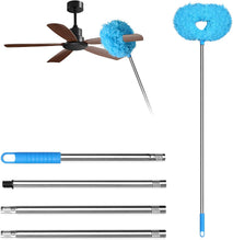Storystore Ceiling Fan Cleaner Duster with Adjustable Extension Pole and Removable Fan Blade Cleaner 13 to 49.7 inches Blue