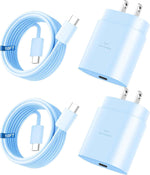 Super Fast Charger Type C, 25W USB C Wall Charger Fast Charging for Samsung Galaxy S25 Ultra/S25/S25+/S24+/S24 Ultra/S24/S24+/S23 Ultra/S22 Ultra/S21 with 10FT Long Android Type C Charger Cable 2Pack