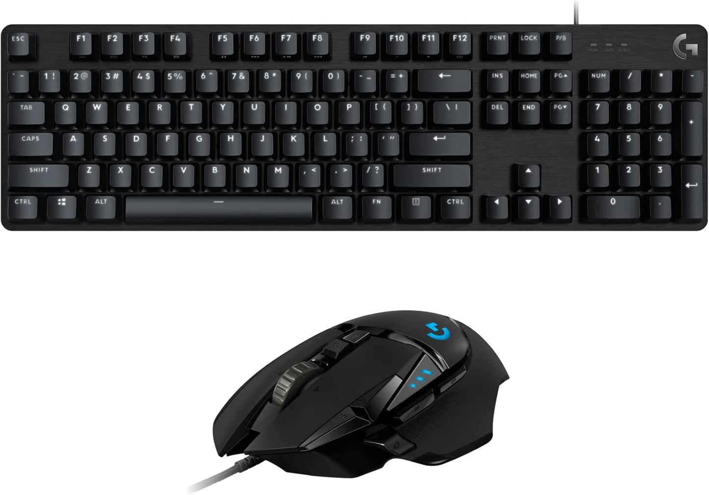 Logitech G502 Hero High Performance Wired Gaming Mouse, Hero 25K Sensor, 25,600 DPI, RGB, Adjustable Weights, 11 Programmable Buttons, On-Board Memory, PC/Mac - Black