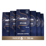 Lavazza medium roast ground coffee, Arabica and Robusta blend, 32 oz bag for drip and espresso preparations
