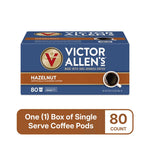Victor Allen's Hazelnut Flavored Single Serve Coffee Pods for Keurig K-Cup Brewers, 80 Count, Medium Roast