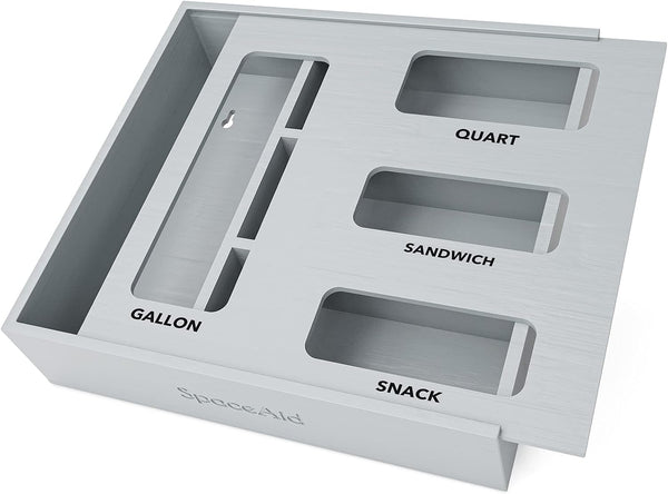 Bamboo Bag Storage Organizer for Kitchen Drawer