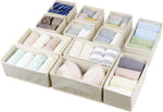 12 pack drawer organizers for clothing storage and organization