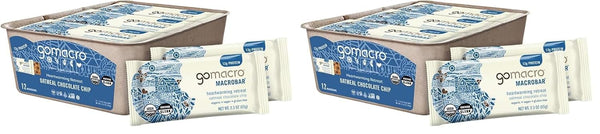 Gomacro Nutrition Bar Oatmeal Chocolate Chip Organic 12 Count 2.3 Ounce