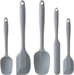 Silicone Spatula Set, 5 Piece Food Grade Rubber Spatulas for Baking, Cooking, and Mixing High Heat Resistant Non Stick Dishwasher Safe BPA-Free (Multicolor)