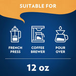 Lavazza Costiera Gran Aroma Light Roast Ground Coffee 12oz Bag, Smooth Aromatic Taste, 100% Arabica, Drip Brewer