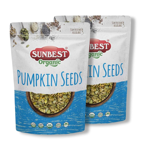 Sunbest Natural Organic Super Seeds Mix, 2-Pack – Raw Chia, Flax Seed, Hemp, Pumpkin & Sunflower Seeds – Great For Trail Mix, Smoothies & Salads – Superfood Blend Rich in Protein & Fiber (32 oz)