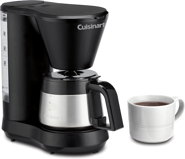 Cuisinart 5-Cup Coffee Maker with Stainless Steel Carafe and Removable Water Reservoir