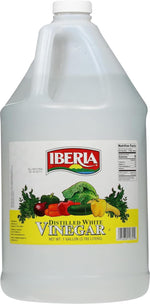 Iberia 1 Gallon All Natural Distilled White Vinegar, 5% Acidity for Cooking and Cleaning