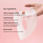 biocollagen real deep mask, hydrating overnight hydrogel mask, pore minimizing, elasticity improvement, 4ea, 34g