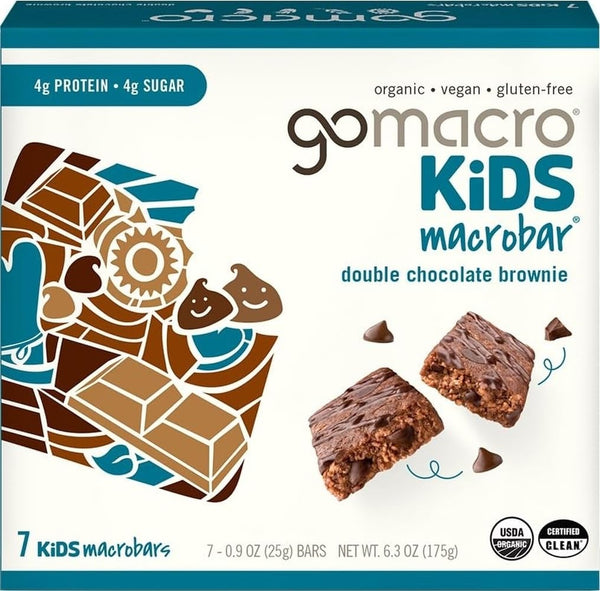 Gomacro Organic Kids Oatmeal Chocolate Chip Cookie Bars 7 Count 6.3 Ounce