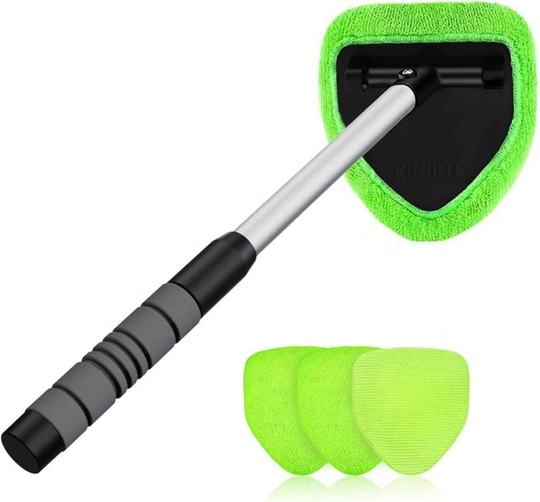 xin dell windshield cleaner tool extendable handle microfiber pads for car home window cleaning