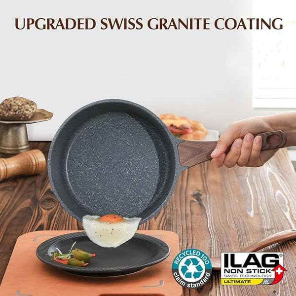 Sensarte 1.5 Qt Nonstick Saucepan with Lid, Swiss Granite Coating, Stay-cool Handle, PFOA Free