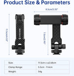 Universal Smartphone Tripod Mount with 360° Rotation and 180° Tilt