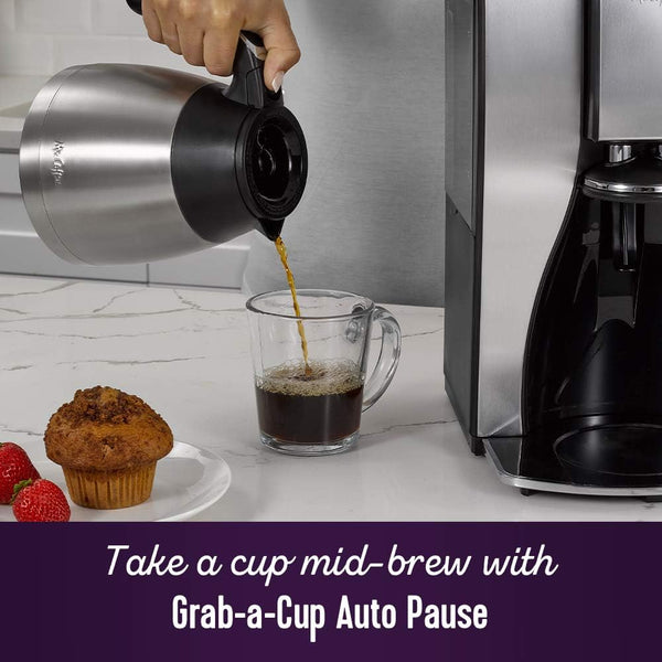 Mr. Coffee 10-Cup Programmable Coffee Maker with Thermal Carafe and Brew Strength Selection