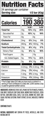 Plant-based meal replacement bar with whole food ingredients, oats, nuts, and seeds