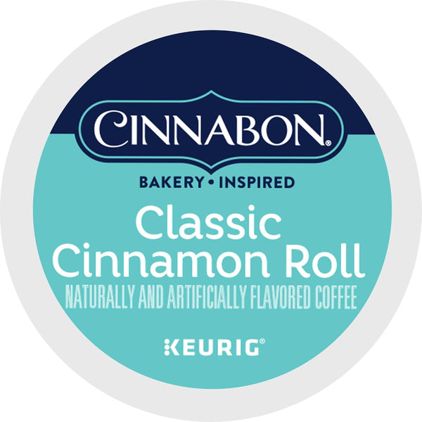 Cinnabon Classic Cinnamon Roll Keurig Single-Serve K-Cup Pods, 48 Count, Light Roast Coffee