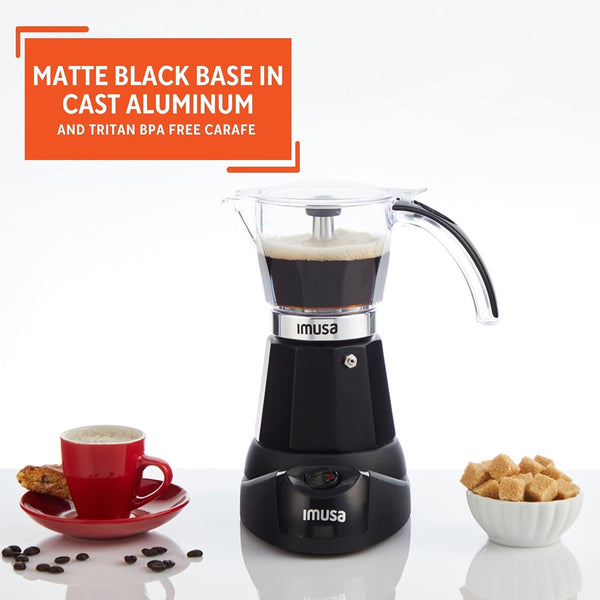 IMUSA 6 or 3 Cup Electric Espresso Maker for Coffee
