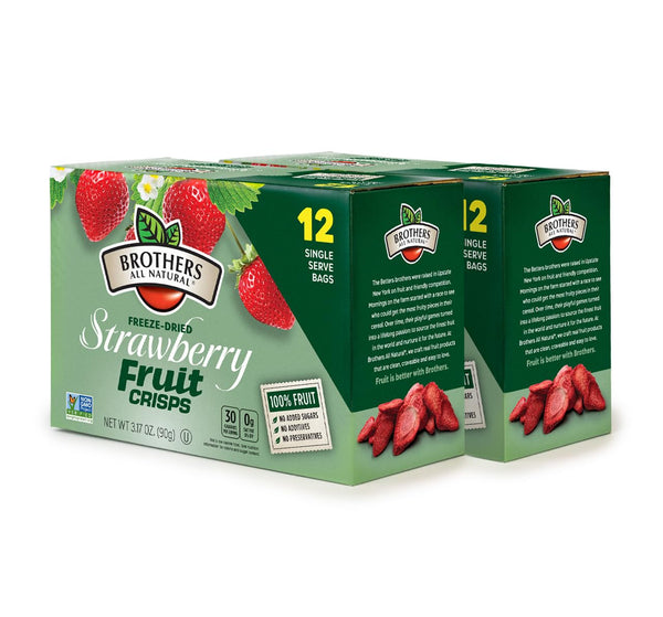 Brothers All Natural Freeze Dried Fruit Crisps Variety Pack 24 Single Serve Bags