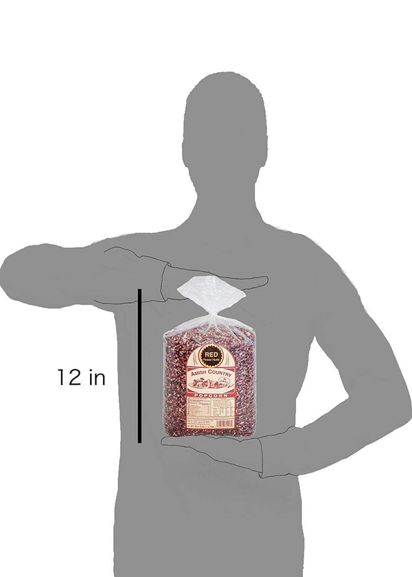 Amish Country Red Popcorn Kernels 6 lbs Bag Non-GMO Gluten Free