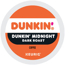 Dunkin' Single-Serve Coffee K-Cup Dark Roast Carton of 4 Boxes of 22