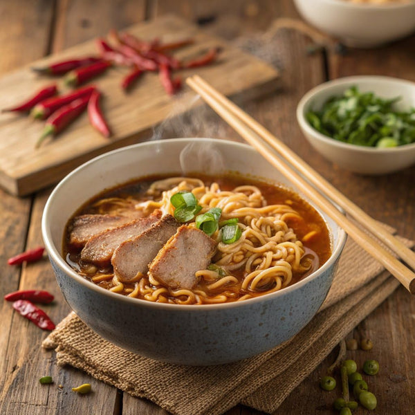 nongshim gourmet hot & spicy ramen noodles, 3.03 oz, 12-pack