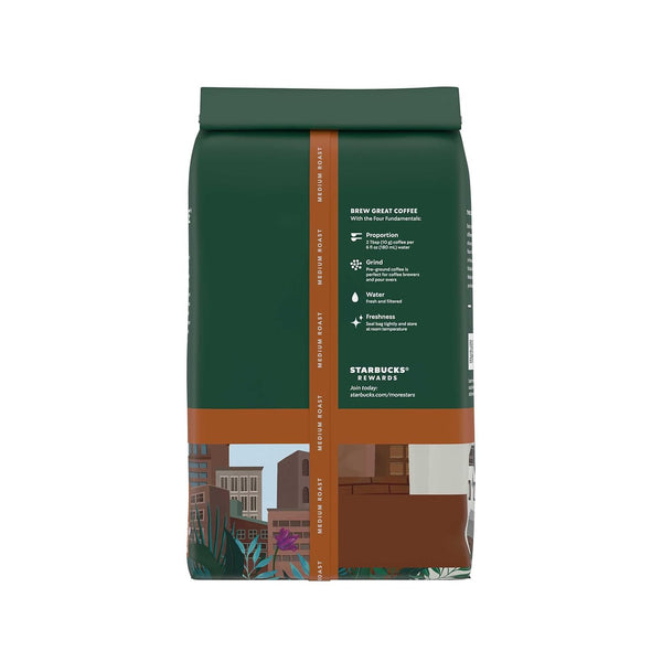 Starbucks Pike Place Roast medium roast ground coffee, 28 oz, hot or iced coffee