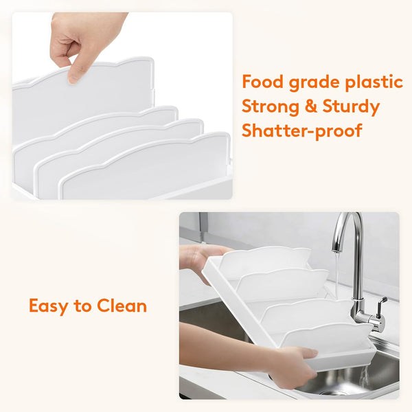 Kitchen Cabinet Organizer for Food Container Lids and Storage
