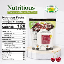 Sunrise Fresh Dried Sweet Cherries, 1 lb Bag, Unsweetened, No Sugar Added