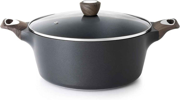 SENSARTE Ceramic Nonstick Stock Pot with Lid, 2.6/4.5/6.6/8.5 QT Soup Pot Casserole Pot, Non-toxic Healthy Pasta Pot, Large Cooking Pot Stew Pot, Induction Compatible, PFOA PFAS PTFE Free, White