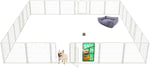 FXW Homeplus Unleashed Indoor Dog Playpen - Stress-Free and Safe Play, Heavy Duty 24 Inch 6 Panels Dog Pen for Puppy and Small Dogs, Black│Patented