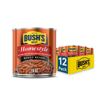 Bush's Best 8.3 oz Canned Original Baked Beans, Gluten Free, Low Fat, Plant Based Protein, Fiber, Pack of 12