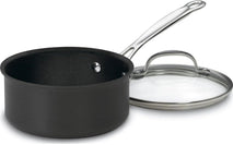 Cuisinart 1-Quart Saucepan with Nonstick Hard Anodized Exterior and Cover