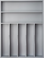 Bamboo Silverware Organizer for Kitchen Drawer with 5 Slots