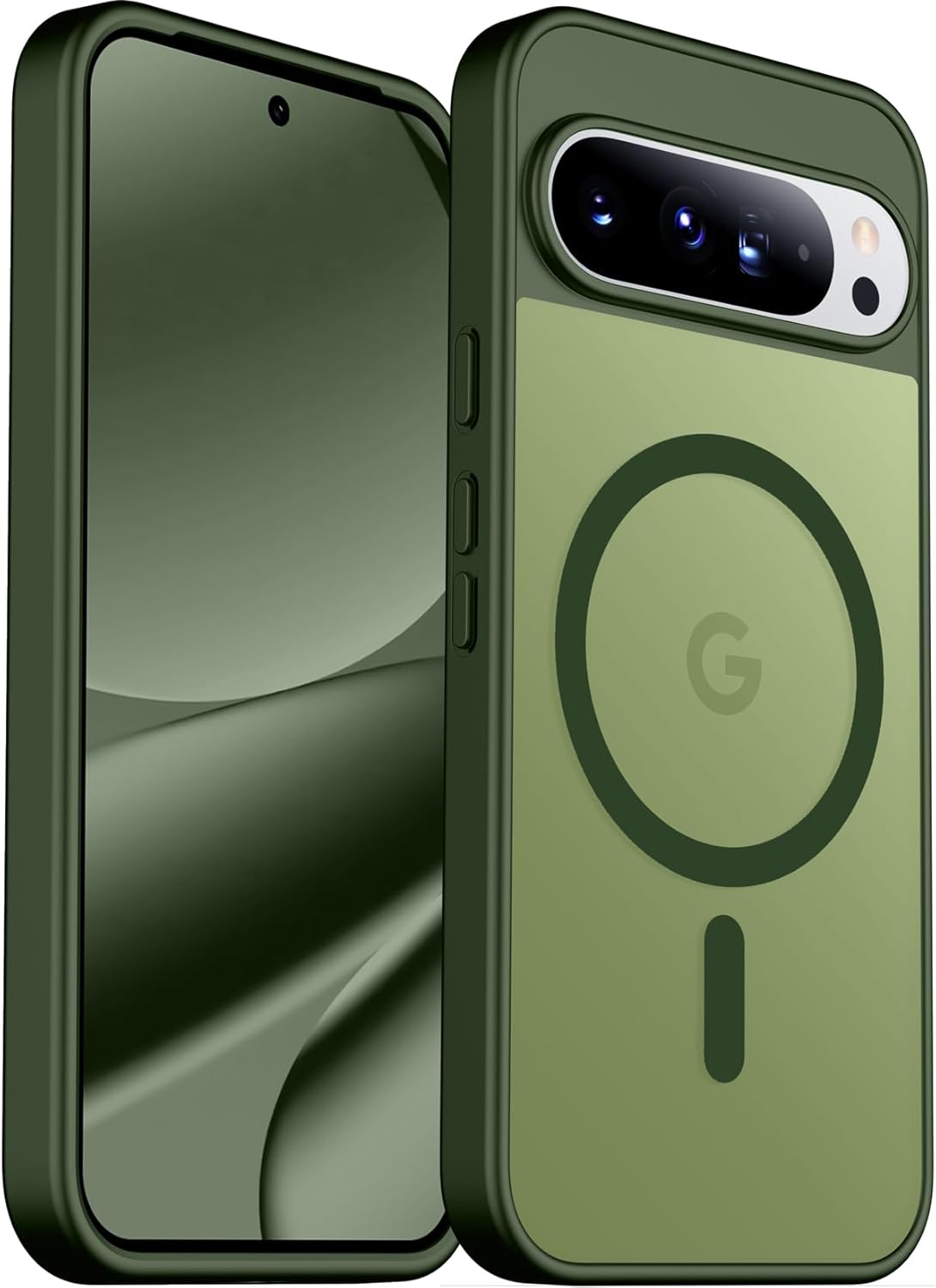 SPIDERCASE Magnetic Case for Google Pixel 10 Pro XL, Military Grade | Slim Translucent Matte | Drop Protection | Shockproof | Anti-Fingerprint | Black