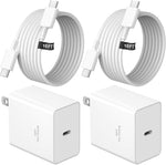 USB C Charger Type C Charger Fast Charging 10FT 45W Samsung Chargers 2-Pack with iPhone Air/17/17 Plus/17 Pro/17 Pro Max/16/16 Plus/16 Pro/16 Pro Max/15/15 Pro Max/iPad Pros/Galaxy S25 S24,Android
