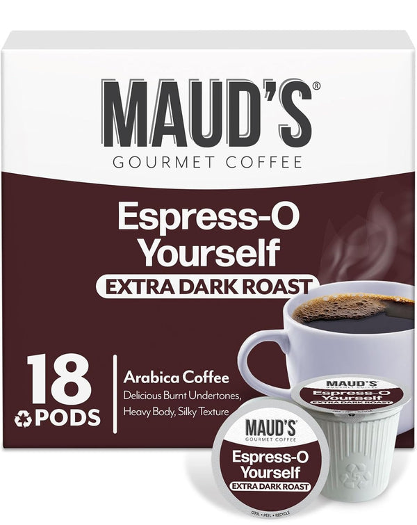 Maud's Bold Dark Roast Coffee Pods Variety Pack, 40-count, 9 Assorted Flavors