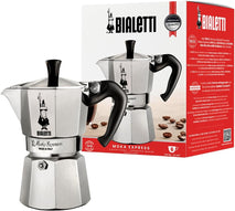 Bialetti Moka Express Stovetop Espresso Maker, Natural Silver, 6 Cups