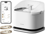 PETLIBRO Upgrade Cat Water Fountain Stainless Steel Tray, Dockstream 2 Cat Fountain Indoor, 3L/101oz Auto Cat Fountains for Drinking, App Monitoring Pet Water Fountain Dog, 5G WiFi Cat Water Dispenser