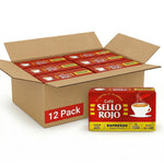 Sello Rojo Espresso Brick - Bold & Flavorful Colombian Ground Coffee, 10 oz