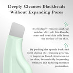 Blackhead remover tool with silicone face scraper for deep cleansing and skin care (Green)