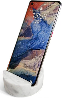 Luxurious Marble Cell Phone Stand Holder for Desk, Countertop, and Table