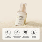 skinfood rice daily serum, 55ml/1.86fl.oz, korean skincare facial essence for glow glass skin, fermented natural rice water milk