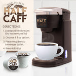 Half Caff Dark Roast Coffee Pods, 100 ct, Single Serve Pods, 100% Arabica, Keurig Compatible
