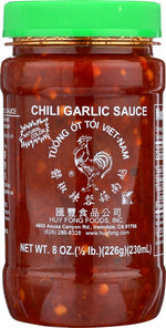 Huy Fong 8 oz Vietnamese Chili Garlic Sauce, Ready-to-Use Condiment or Cooking Sauce