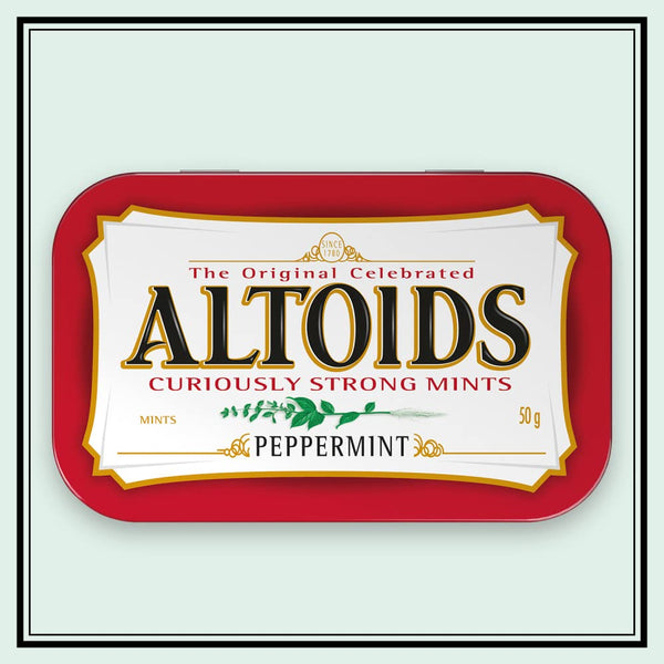 altoids classic peppermint breath mints 12 pack 1.76 ounce tin